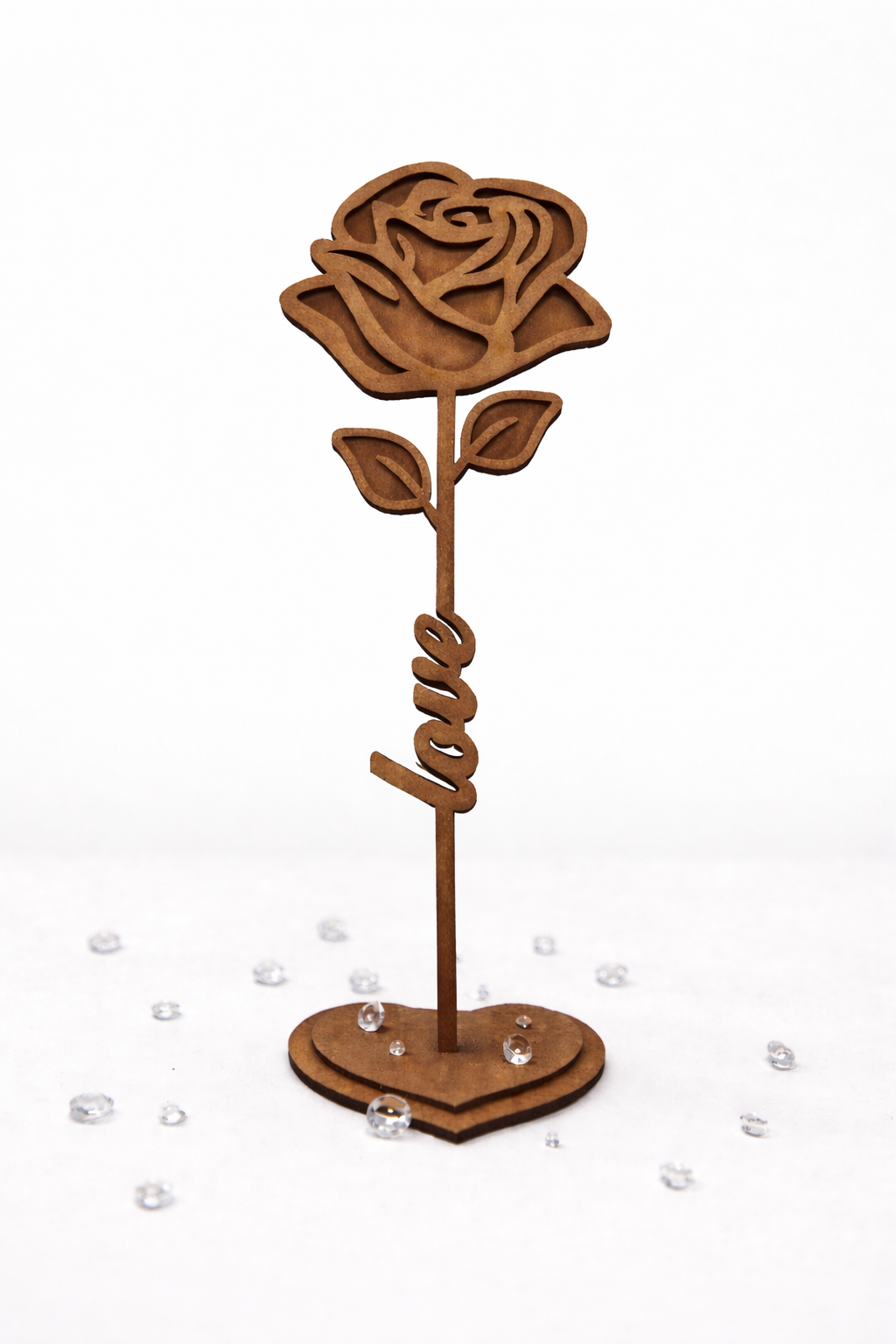 Freestanding Wooden Rose Gift